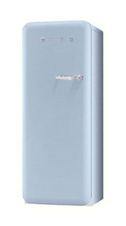 Smeg FAB28YAZ1 Fridge A++ Energy Rating, 60cm Wide, Left-Hand Hinge, Pastel Blue